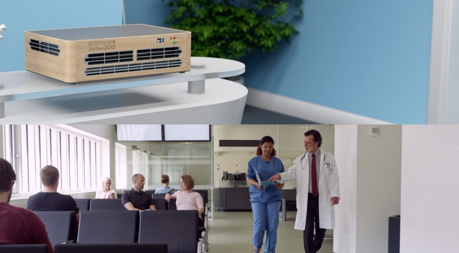 Aria purificata studio medico e sala d'attesa